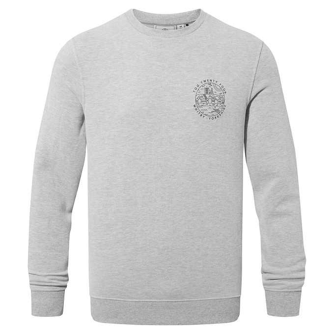Esk Mens Sweatshirt - Mid Grey Marl