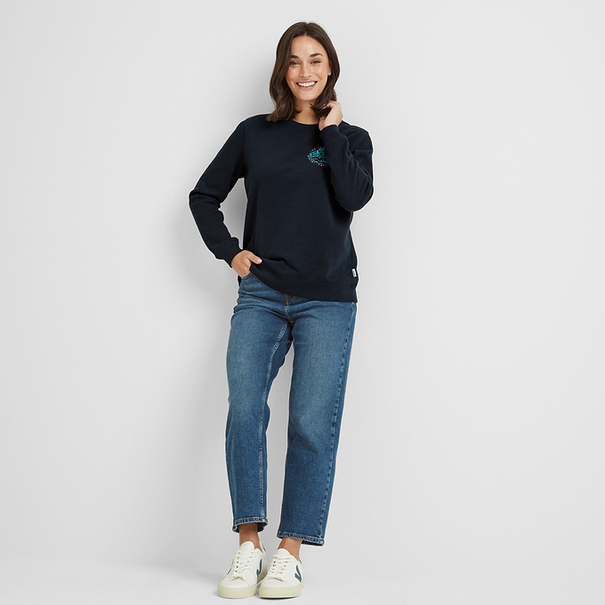 Esk Womens Sweatshirt - Dark Indigo
