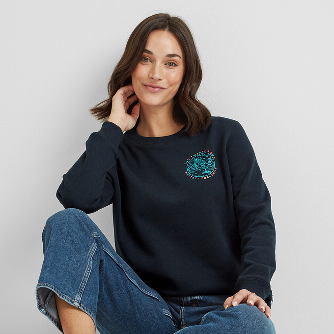Esk Womens Sweatshirt - Dark Indigo