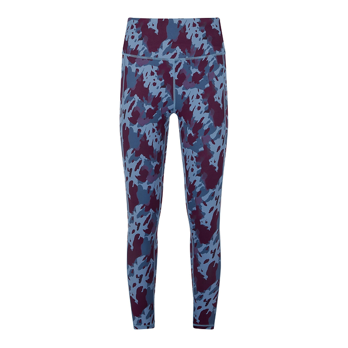 Farby Womens Breathable Performance Leggings - Smokey Blue Print