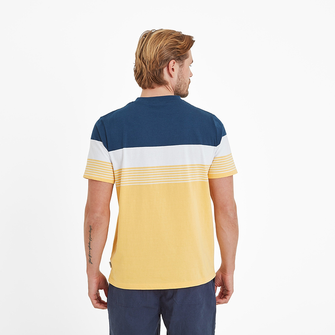 Farndon Mens T-Shirt - Inky Blue/Sunflower