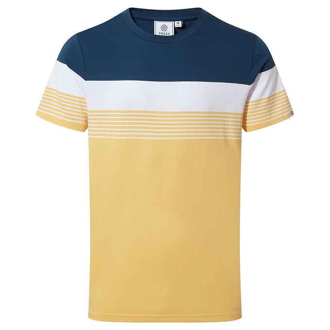 Farndon Mens T-Shirt - Inky Blue/Sunflower
