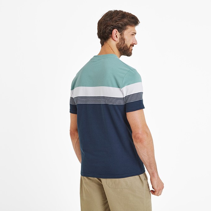 Farndon Mens T-Shirt - Light Sky/Inky Blue