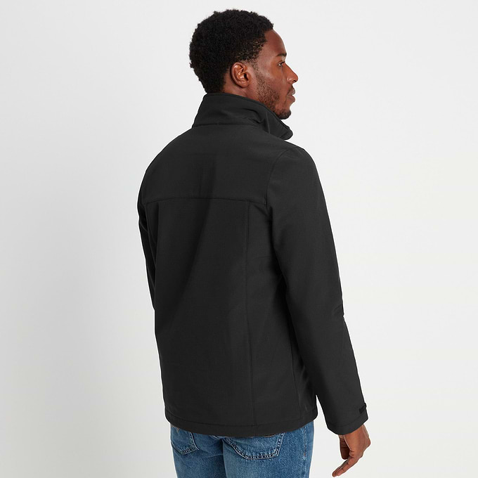Feizor Mens Shower Resistant Softshell Jacket - Black