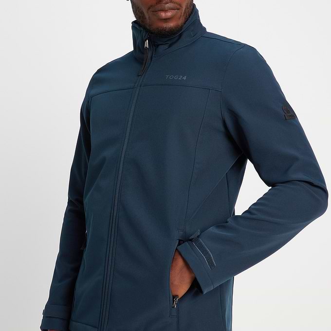 Feizor Mens Shower Resistant Softshell Jacket - Navy
