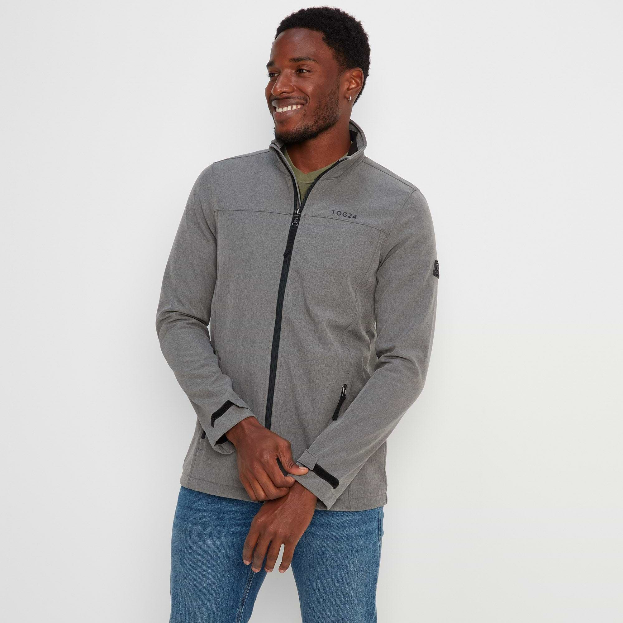 Grey softshell jacket men's best sale