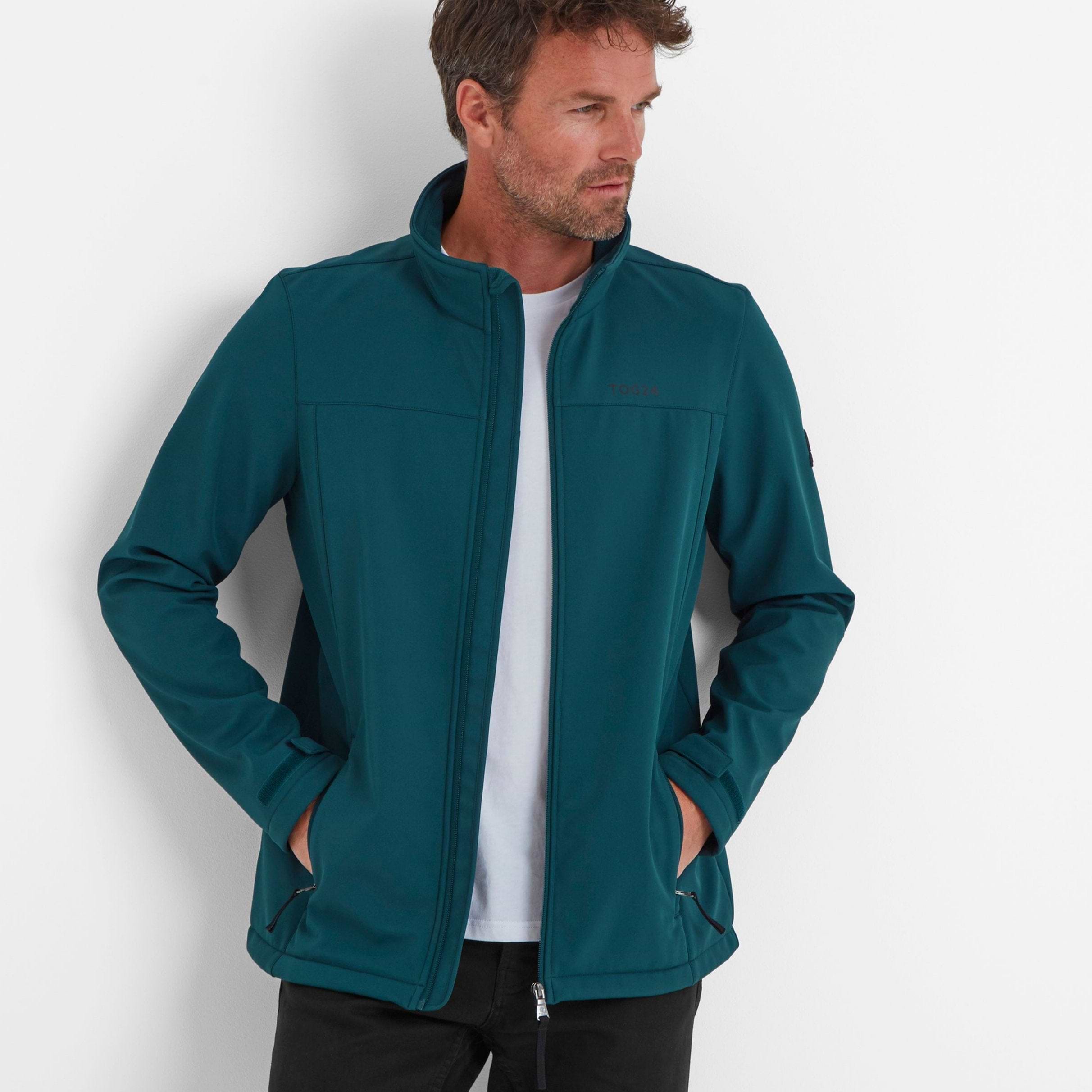 Feizor Mens Shower Resistant Softshell Jacket - Petrol Green