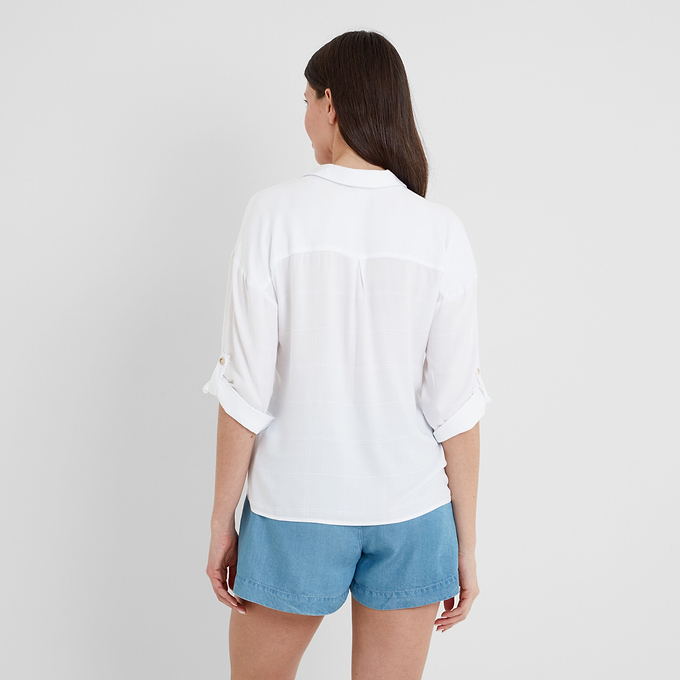 Felicia Womens Shirt Short Sleeve - Optic White