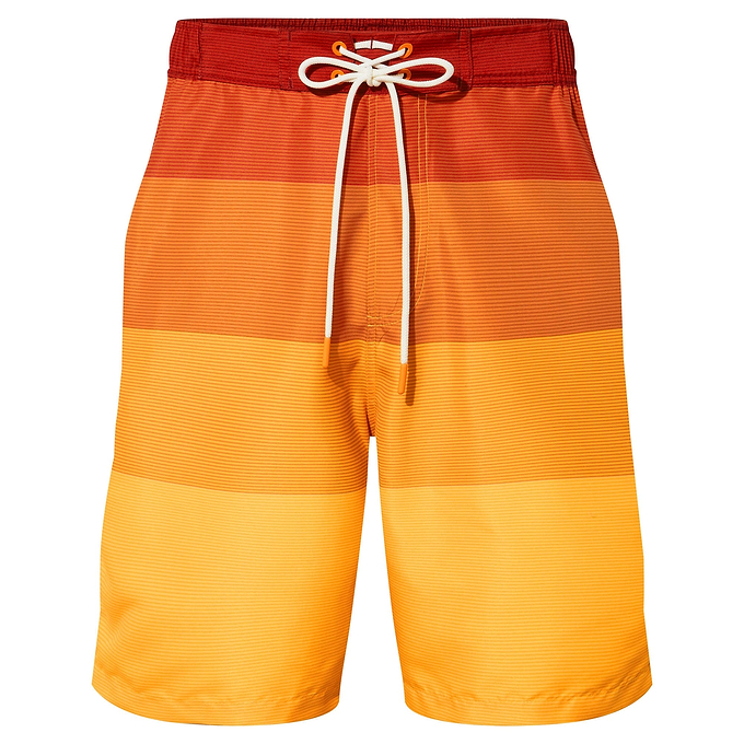 Felix Mens Swimshorts - Tangerine Stripe