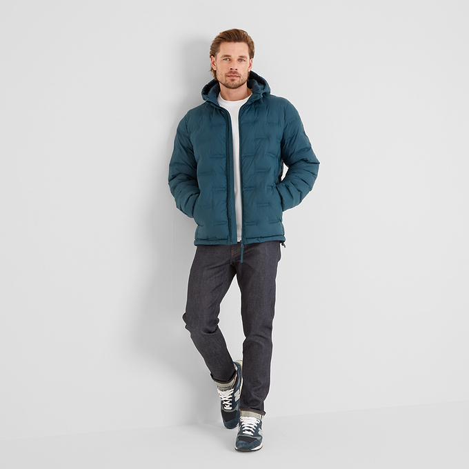 Fender Mens Padded Jacket - Petrol Green