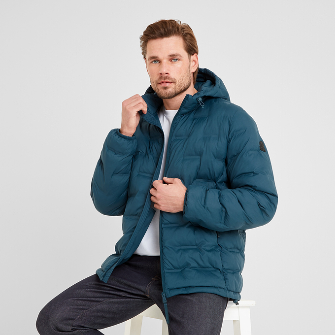 Fender Mens Padded Jacket - Petrol Green