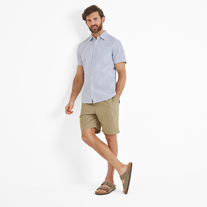 Fenton Mens Shirt - Bright Blue Stripe