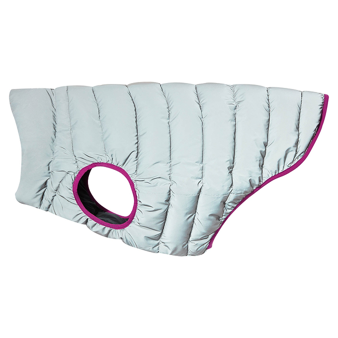 Fetch Padded Dog Coat XL - Purple Berry/Dark Indigo/Optic White