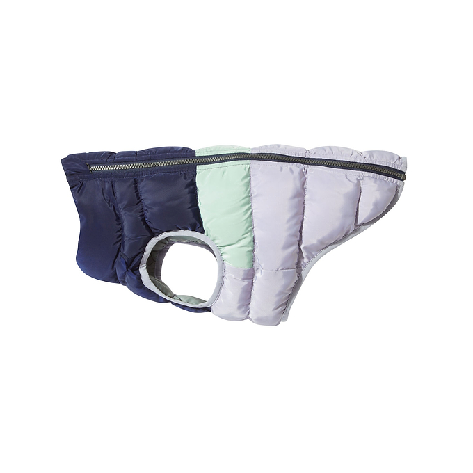 Fetch Padded Dog Coat S - Oxford Blue/Light Mist/Lavender Grey