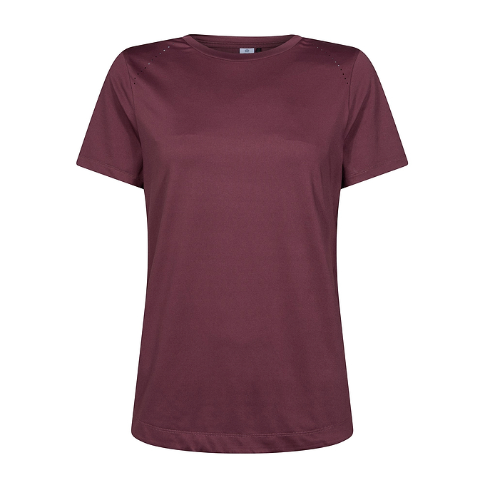 Florrie Womens Performance T-Shirt - Black Raspberry