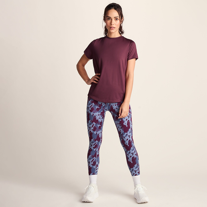 Florrie Womens Performance T-Shirt - Black Raspberry