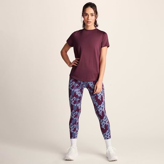 Florrie Womens Performance T-Shirt - Black Raspberry