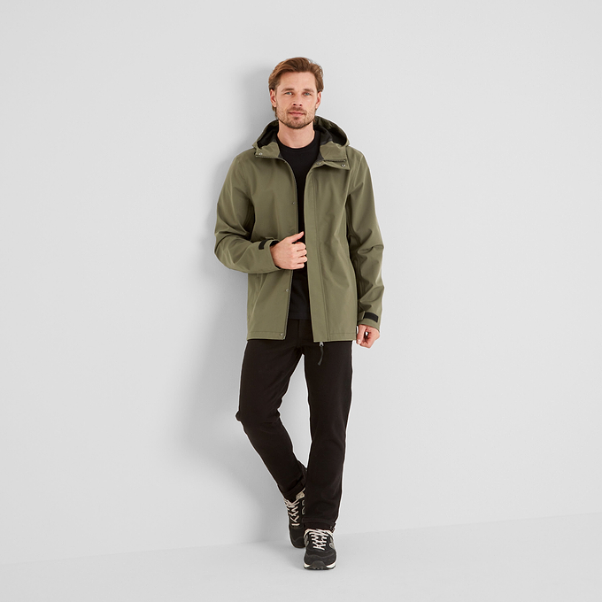 Flynn Mens Waterproof Jacket - Moss Green