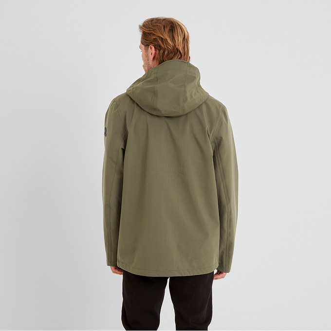 Flynn Mens Waterproof Jacket - Moss Green