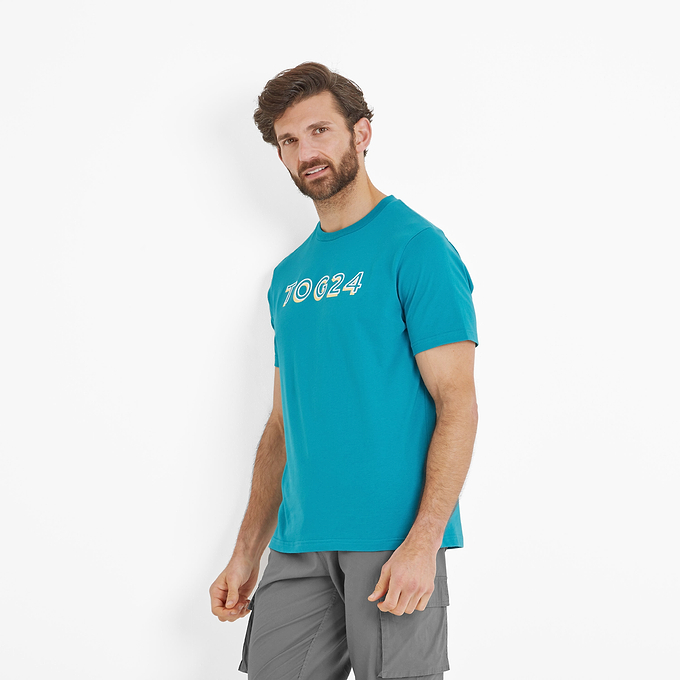 Foran Mens T-Shirt - Mosaic Blue