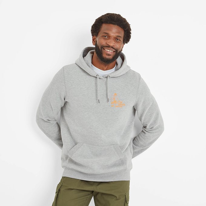 Forbes Mens Hoody - Mid Grey Marl