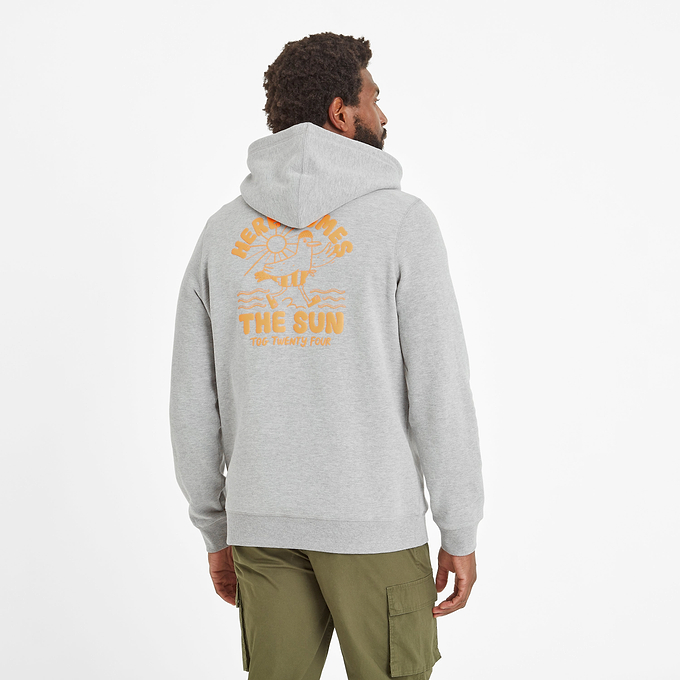 Forbes Mens Hoody - Mid Grey Marl