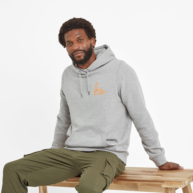 Forbes Mens Hoody - Mid Grey Marl