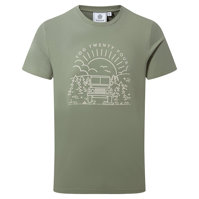 Fowler Mens T-Shirt - Faded Khaki