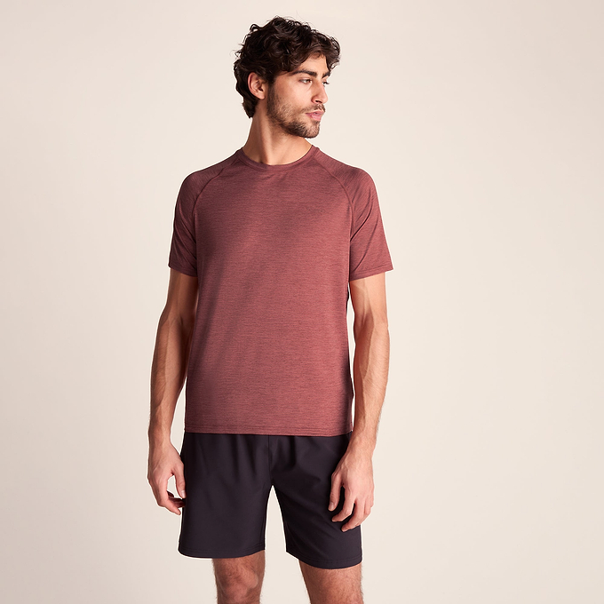 Fraser Mens Performance T-Shirt - Garnet Red