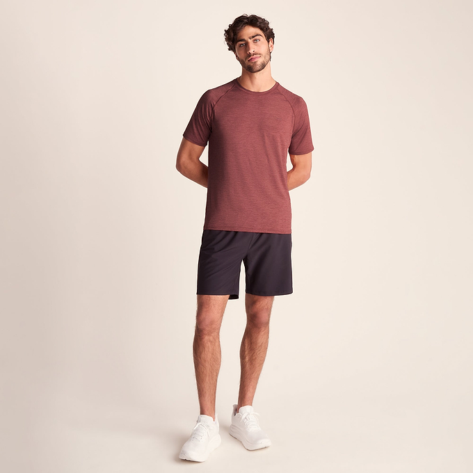 Fraser Mens Performance T-Shirt - Garnet Red