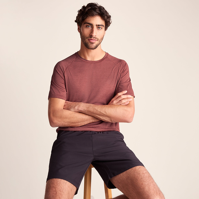 Fraser Mens Performance T-Shirt - Garnet Red