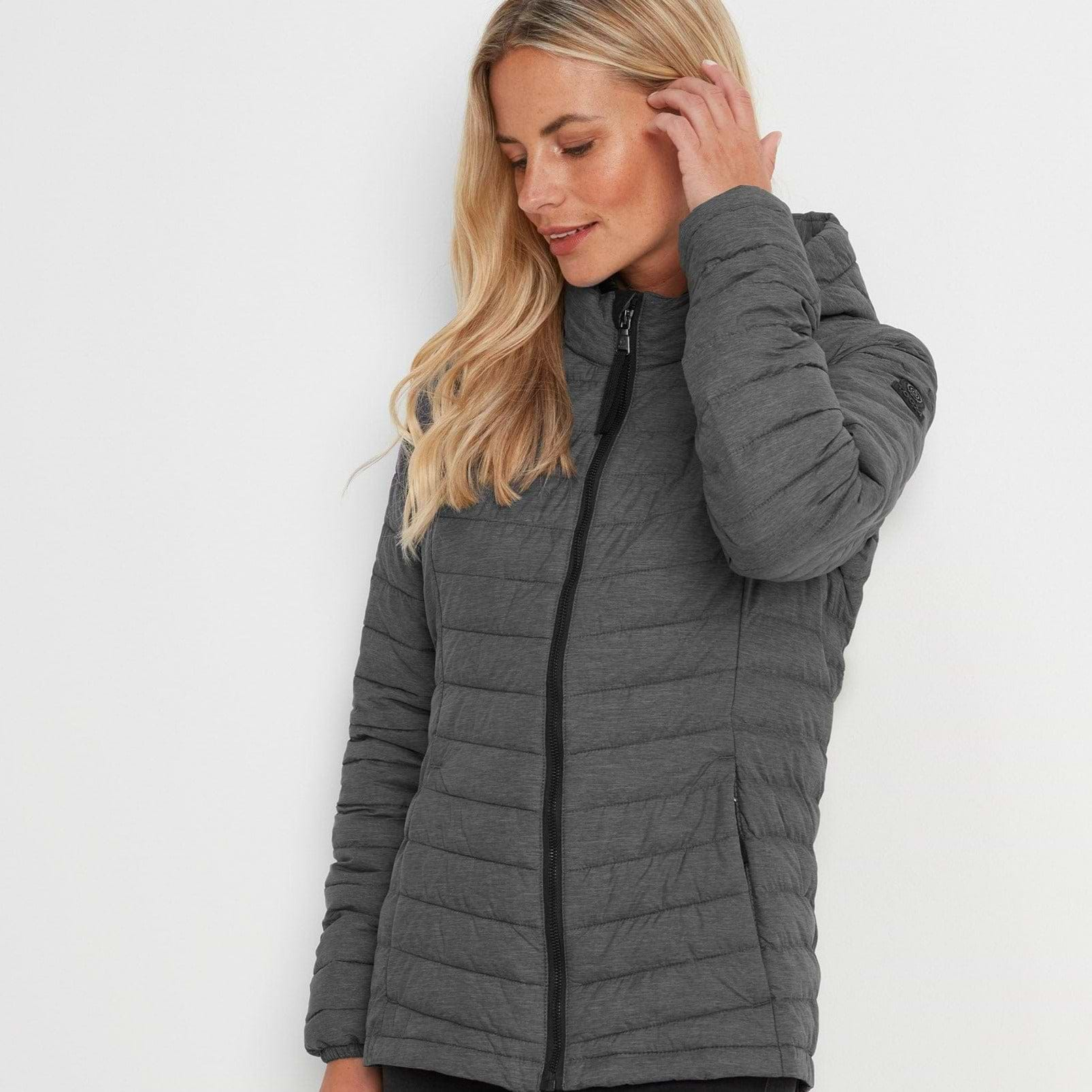 Grey lightweight padded jacket best sale