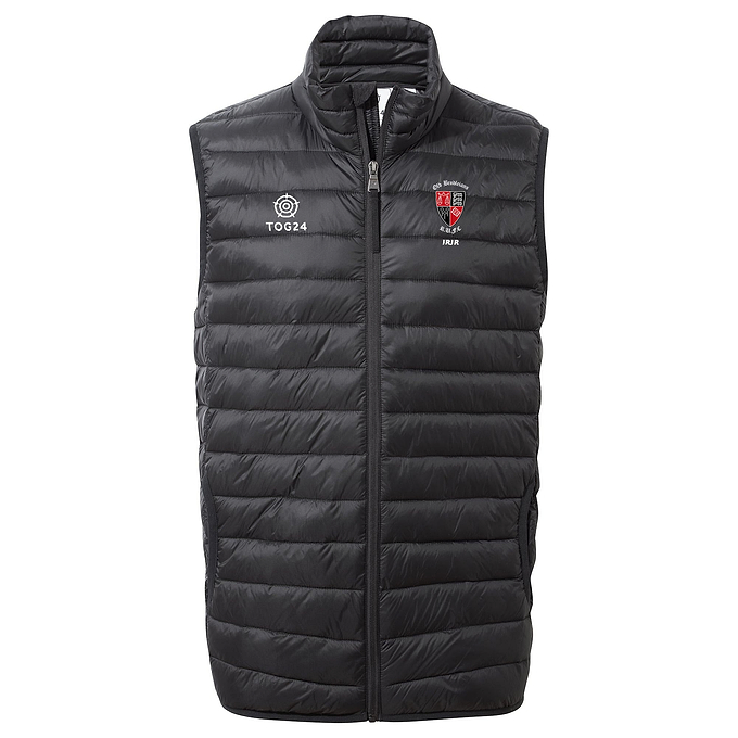 Old Brodleians Mens - Gibson Insulated Padded Gilet Black