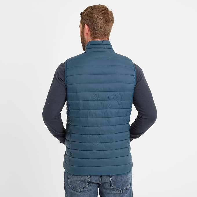 Gibson Mens Insulated Padded Gilet - Lagoon Blue