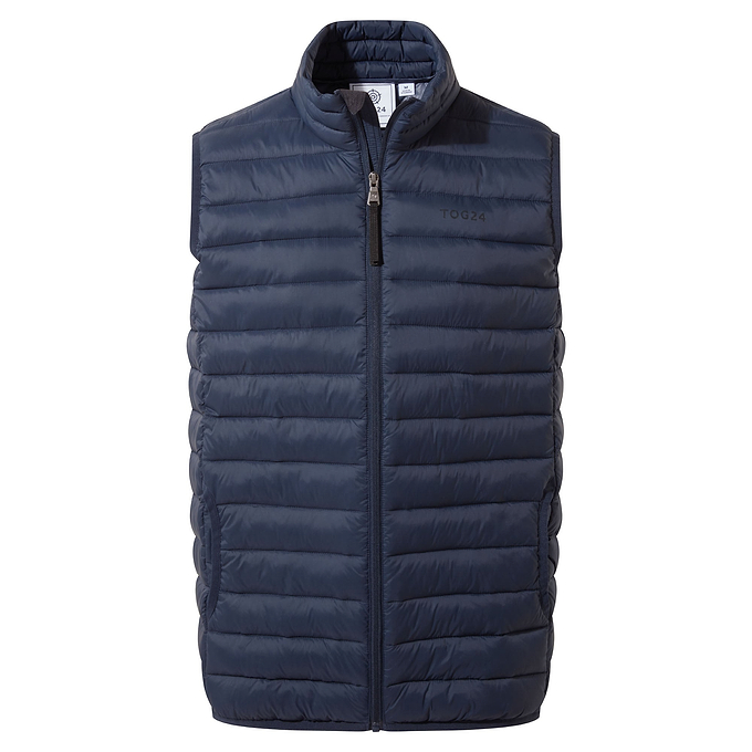 Gibson Mens Insulated Padded Gilet - Dark Indigo
