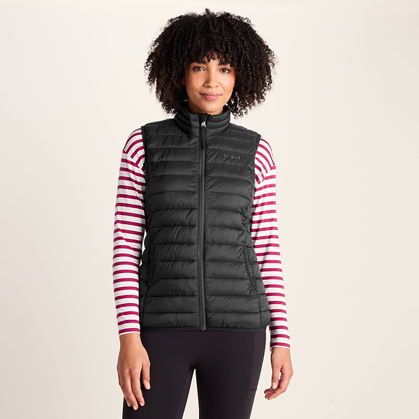 Gibson Womens Lightweight Padded Black Gilet | TOG24