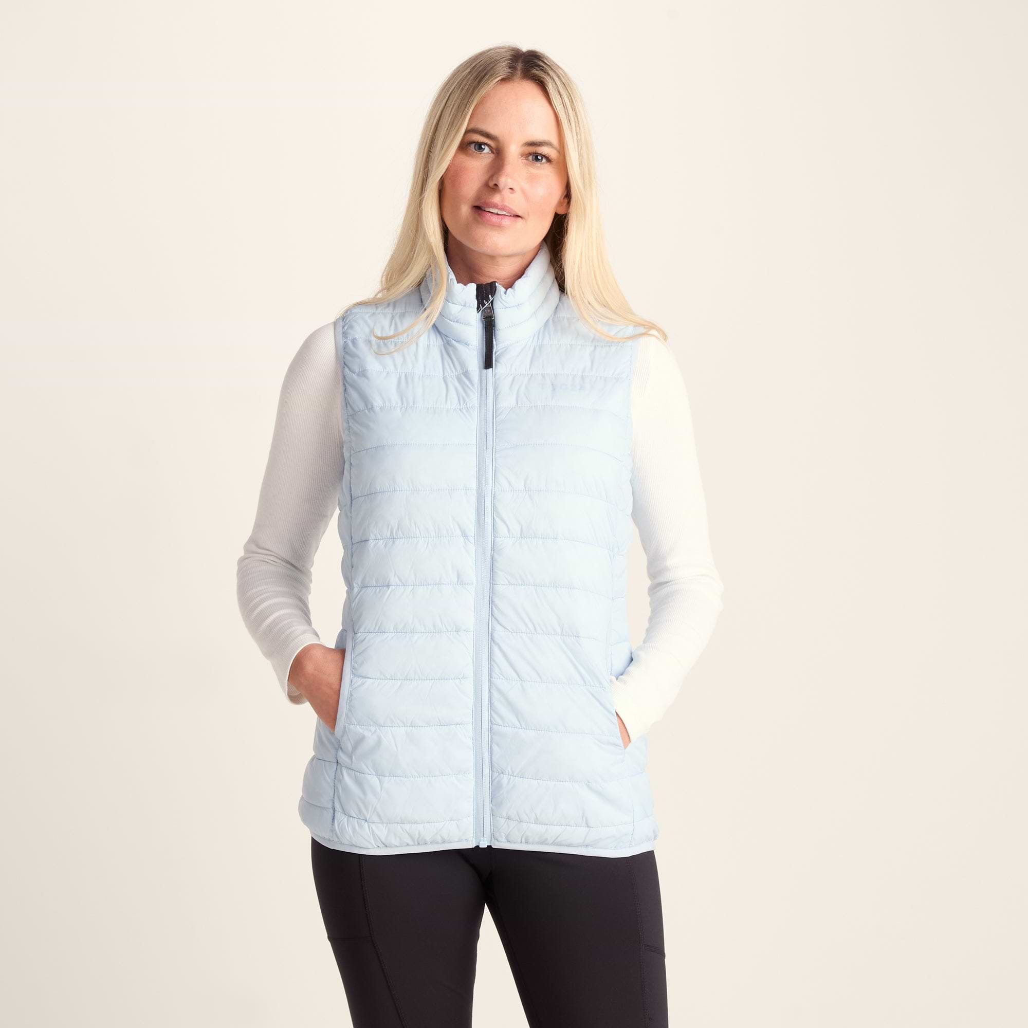 Gibson Womens Ice Blue Insulated Lightweight Gilet | TOG24