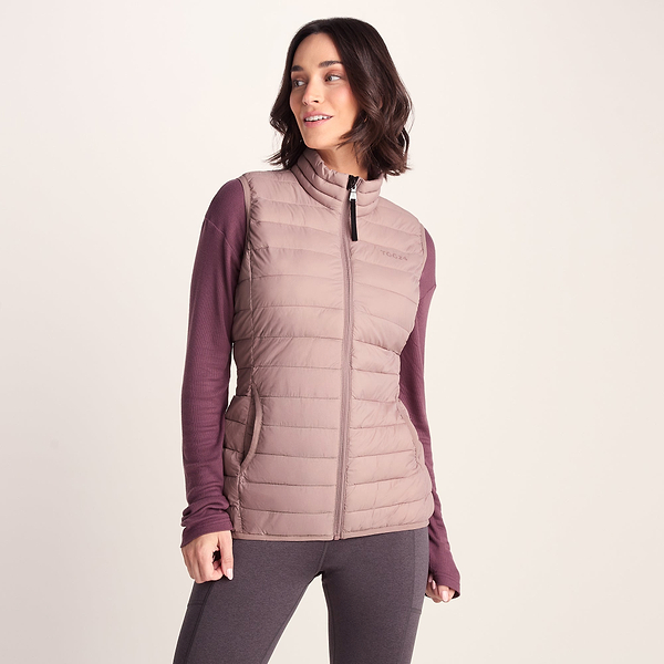 Gibson Womens Faded Pink Insulated Lightweight Gilet | TOG24