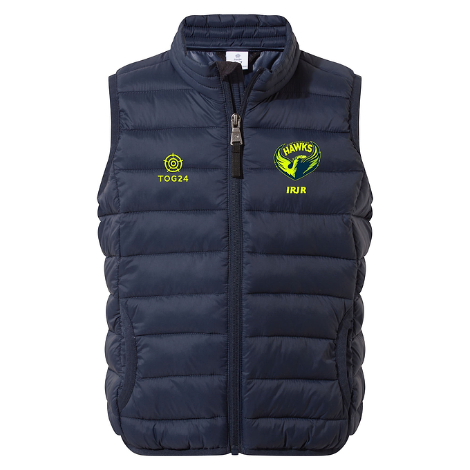 West Yorkshire Hawks Kids - Gibson Padded Gilet Dark Indigo