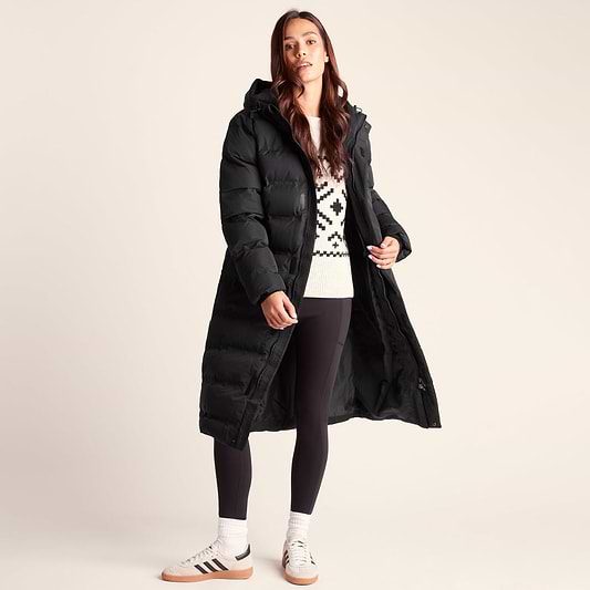 Glaston Womens Shower Resistant Insulated Parka - Black