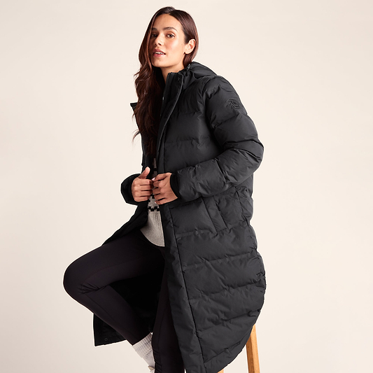 Glaston Womens Parka - Black