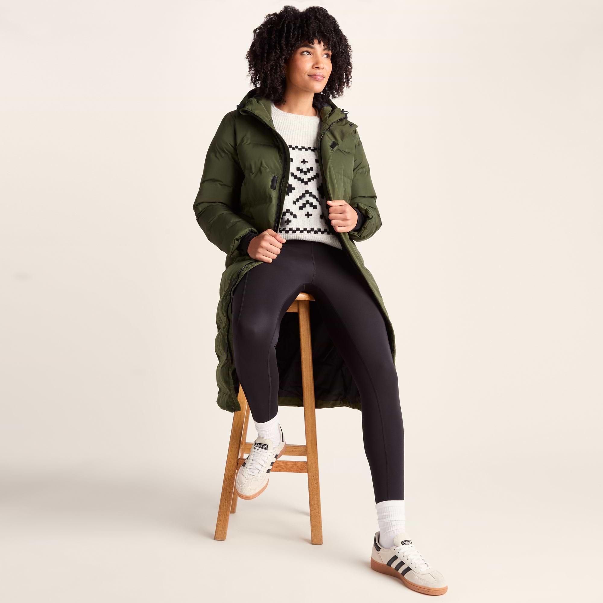 Glaston Womens Shower Resistant Insulated Parka - Dark Green – TOG24