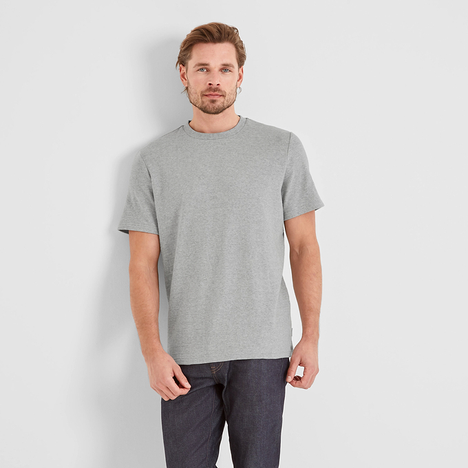Goodman Mens T-Shirt - Light Grey Marl