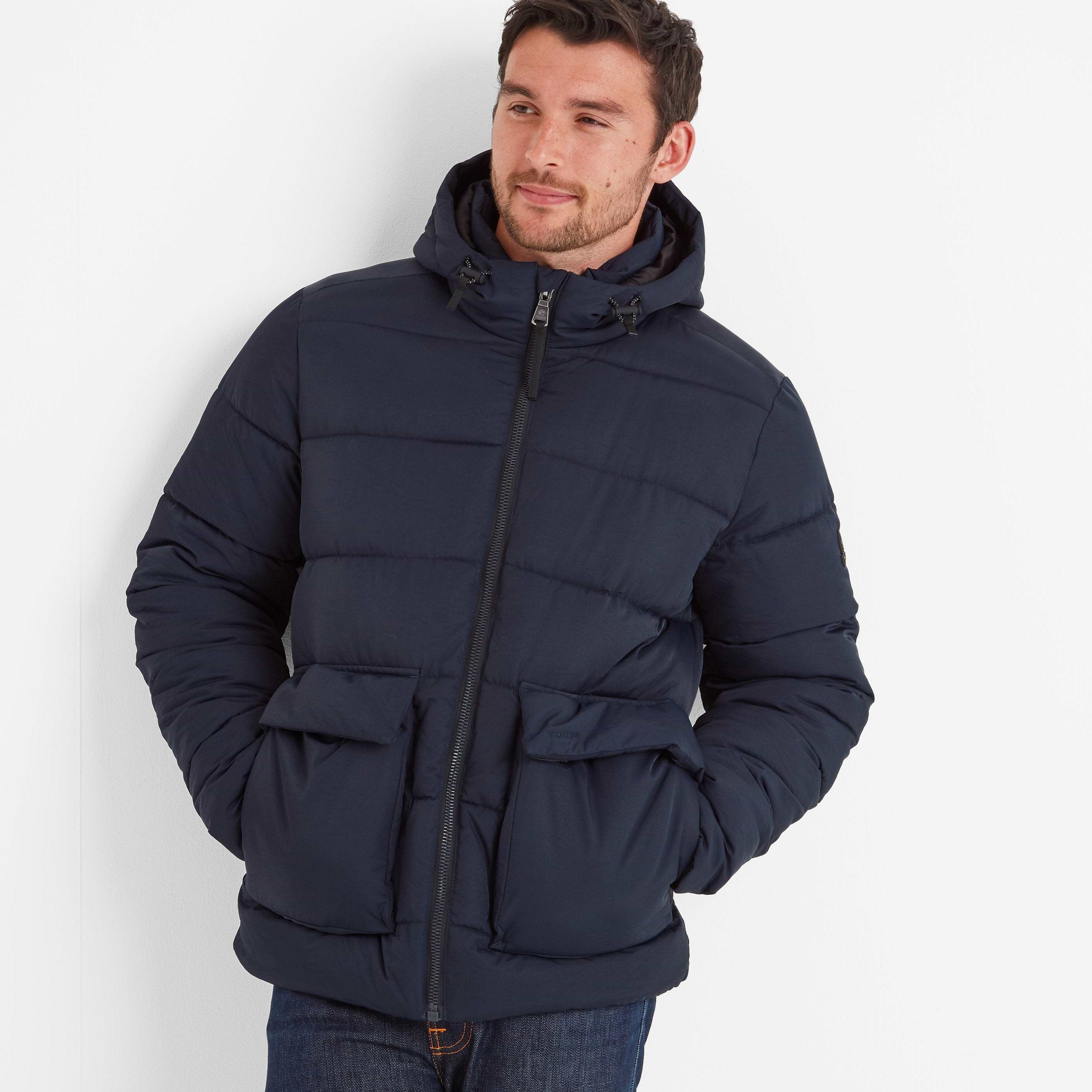 Padded parka mens best sale