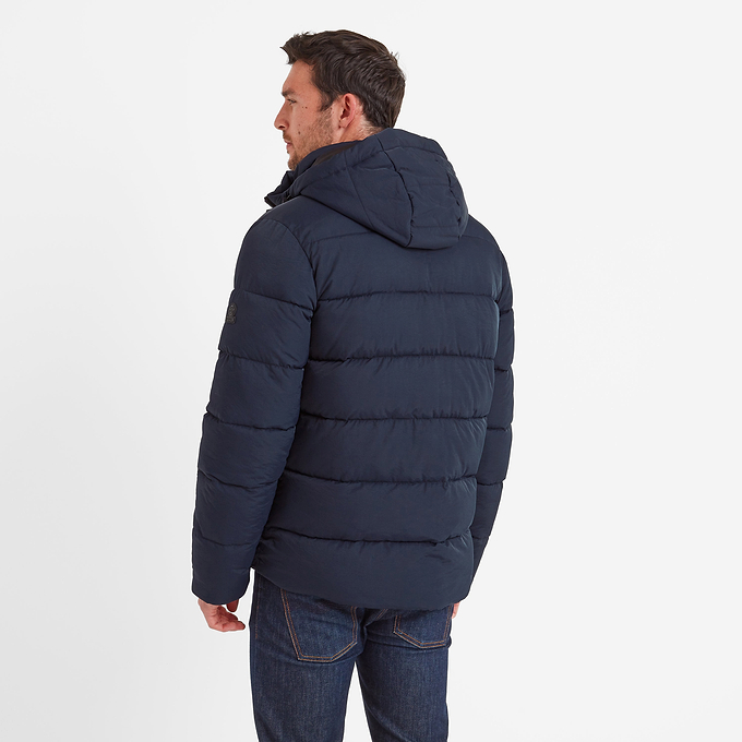 Hamilton Mens Padded Parka - Dark Indigo