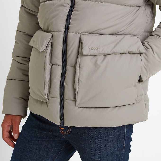 Hamilton Mens Padded Parka - Dark Taupe