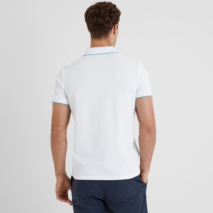 Hamlin Mens Polo Shirt - Optic White