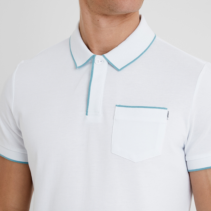 Hamlin Mens Polo Shirt - Optic White