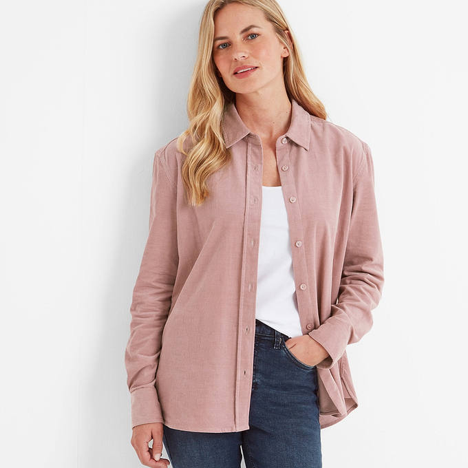 Harby Womens Long Sleeve Shirt - Faded Pink