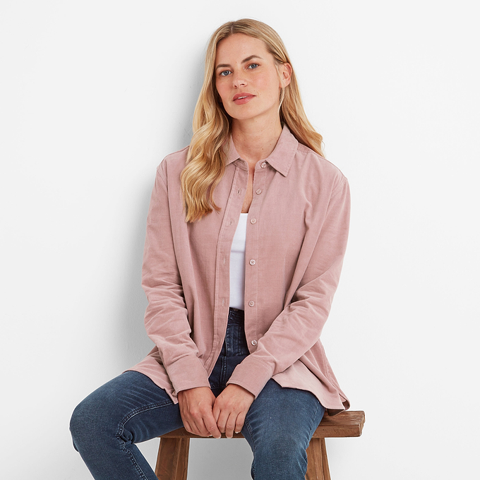 Harby Womens Long Sleeve Shirt - Faded Pink